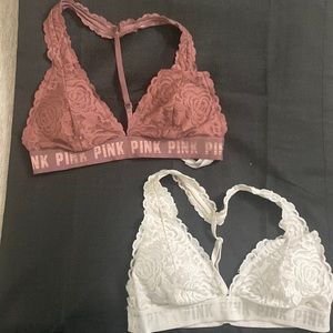 set of two PINK bralettes